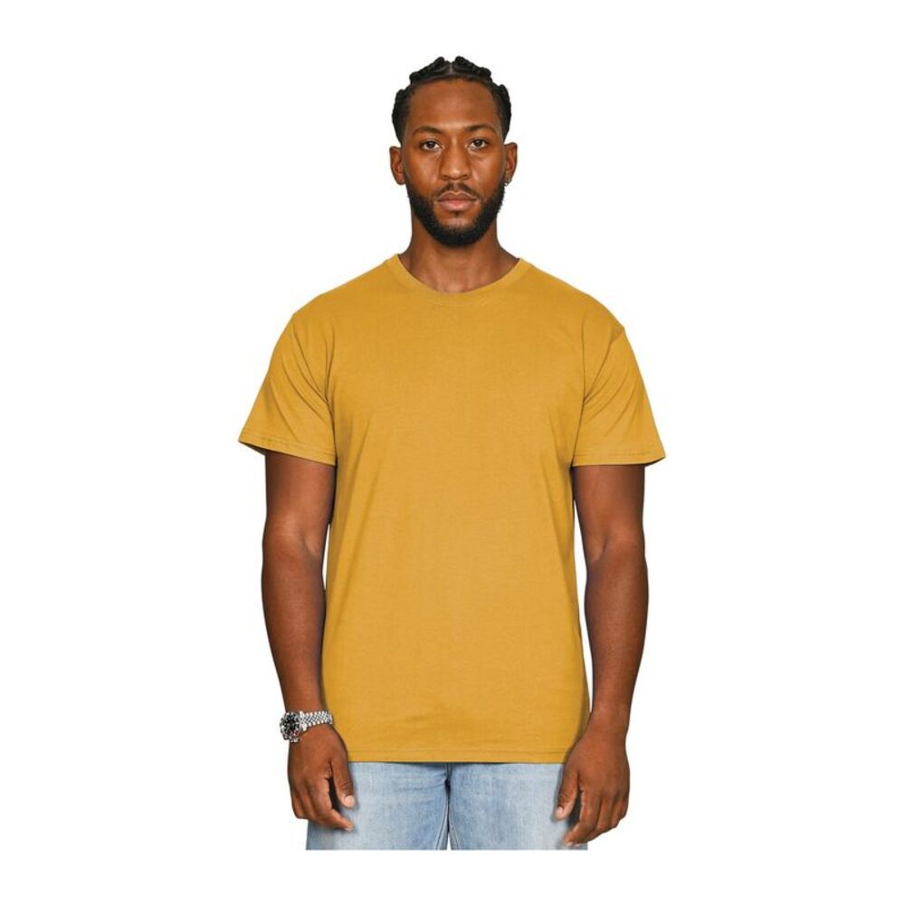 Casual Classics Unisex Adult Supreme Combed T-Shirt / Mustard